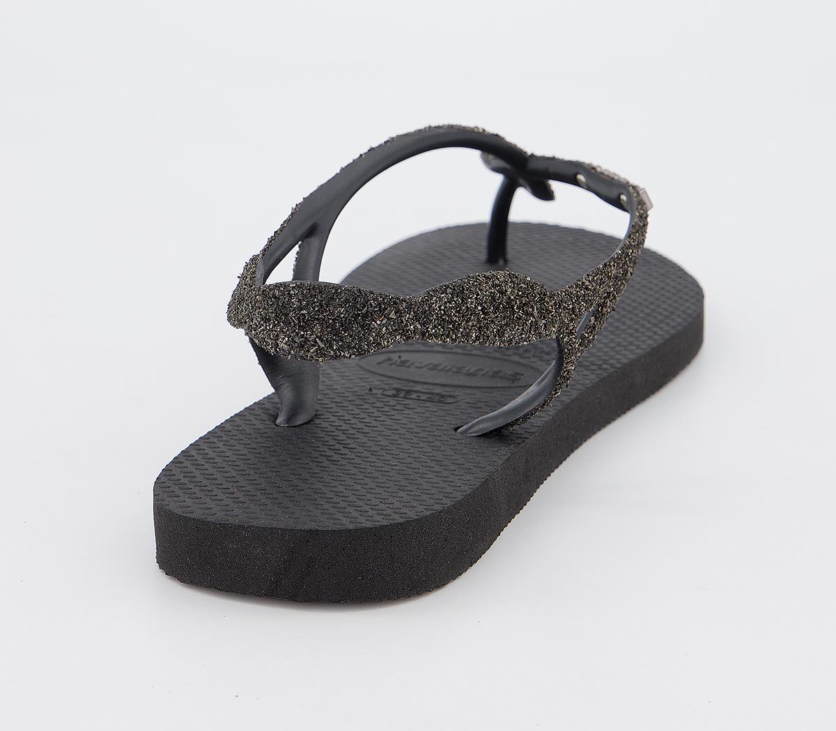 Havaianas Luna Premium Flip Flops Black Women’s Sandals