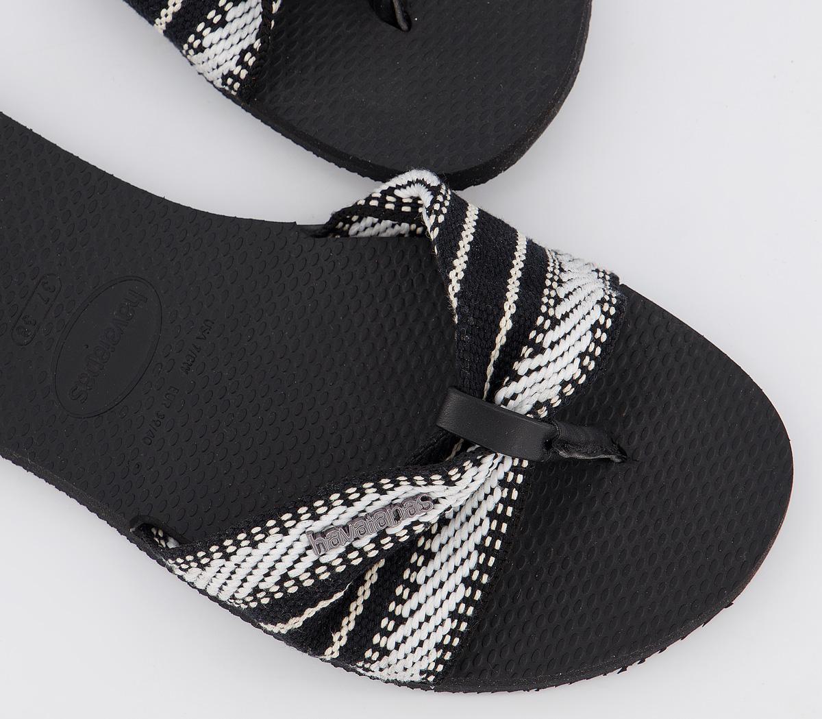 Havaianas You St Tropez Fita Sandals Havaianas You St Tropez Fita Sandals Black