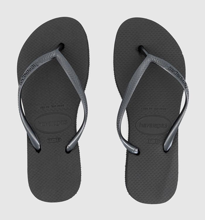 Havaianas Slim Platform Flip Flops Black