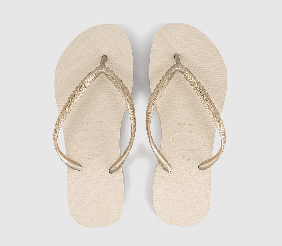 HavaianasSlim Flatform Flip FlopsBeige