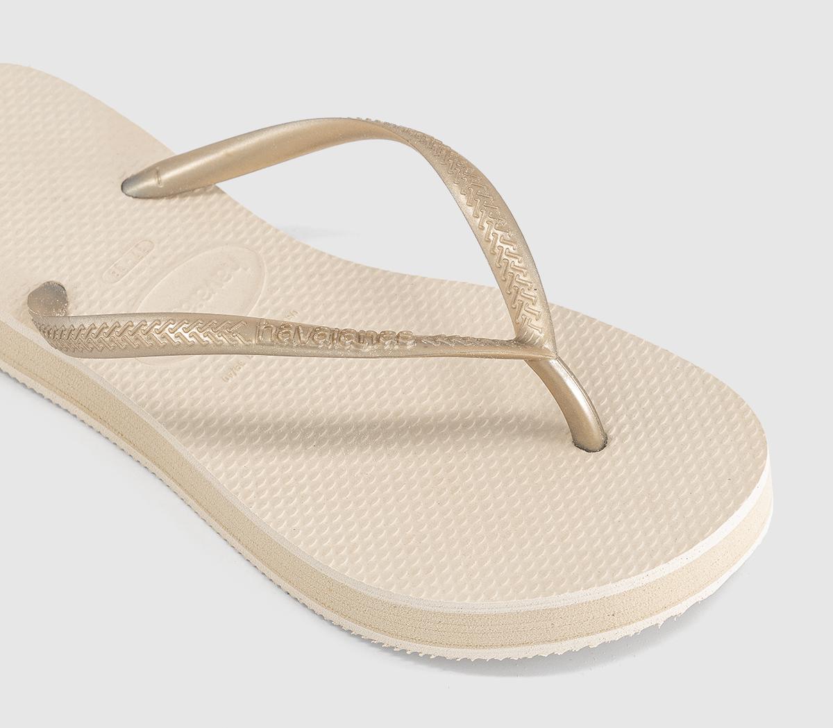 HavaianasSlim Flatform Flip FlopsBeige
