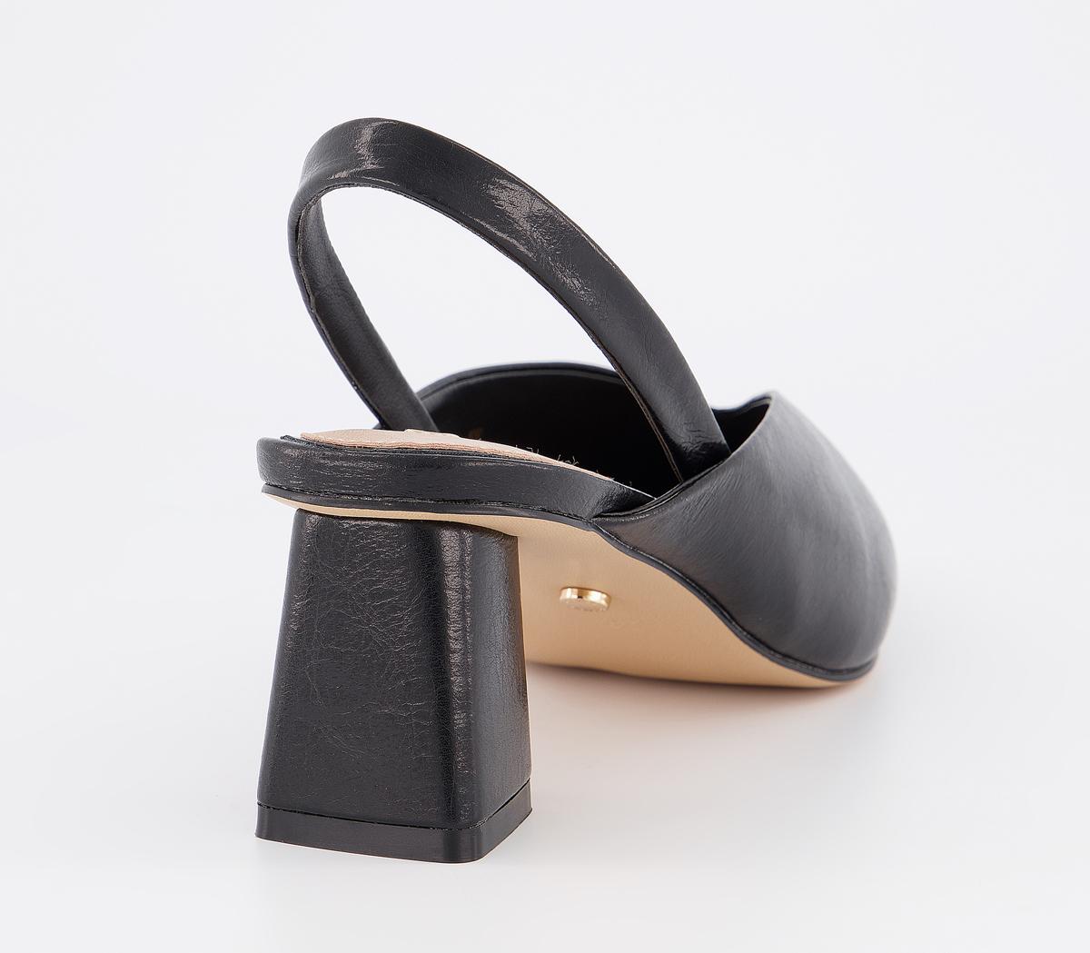 OFFICEMelbourne Feature Heel Court ShoesBlack Croc Mix