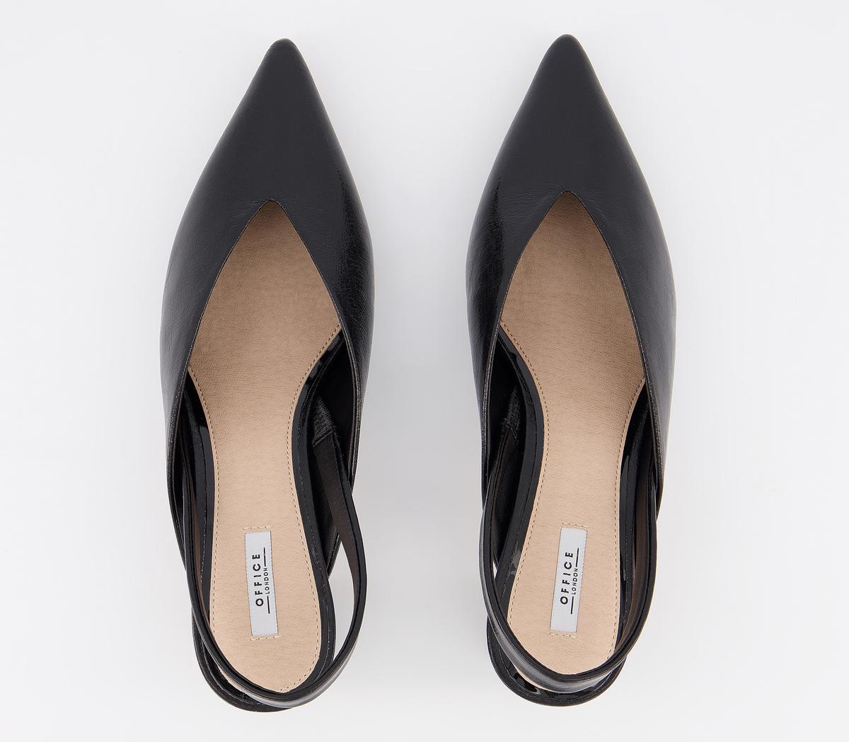 OFFICEMelbourne Feature Heel Court ShoesBlack Croc Mix