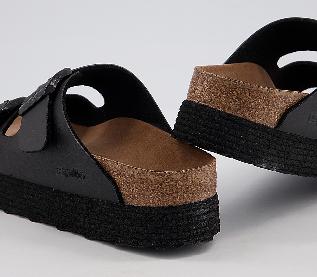 BIRKENSTOCK Papillio Arizona Platform Sandals BIRKENSTOCK Papillio Arizona Platform Sandals Black Vegan