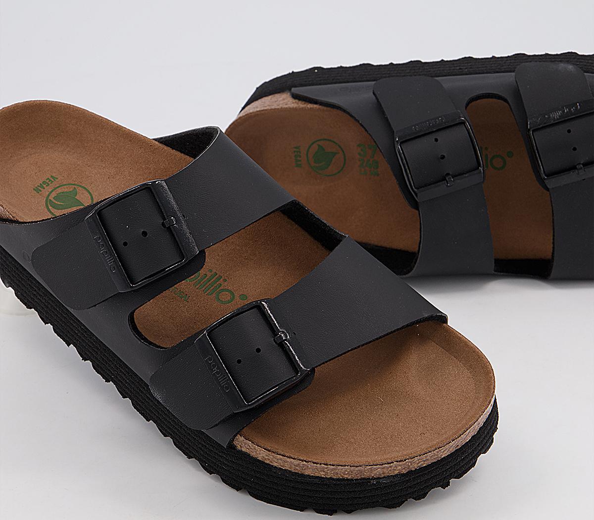 BIRKENSTOCK Papillio Arizona Platform Sandals BIRKENSTOCK Papillio Arizona Platform Sandals Black Vegan