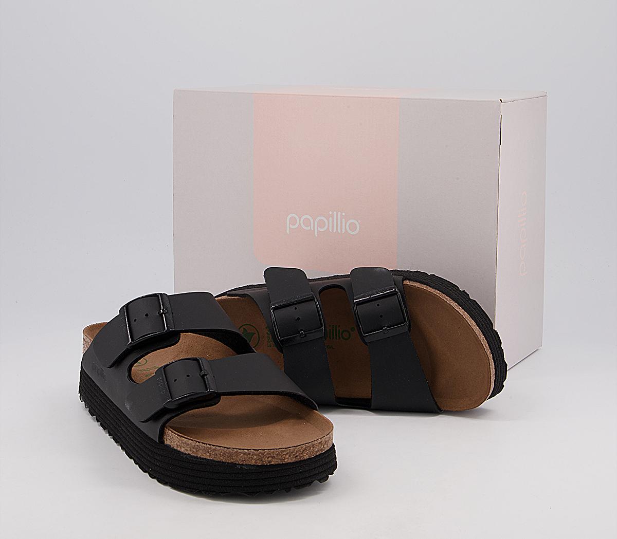 BIRKENSTOCK Papillio Arizona Platform Sandals BIRKENSTOCK Papillio Arizona Platform Sandals Black Vegan