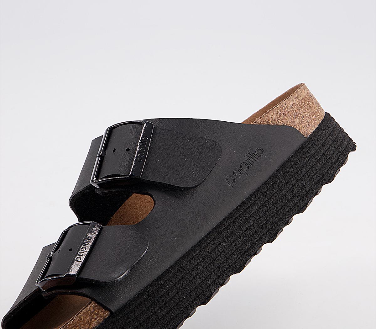 BIRKENSTOCK Papillio Arizona Platform Sandals BIRKENSTOCK Papillio Arizona Platform Sandals Black Vegan