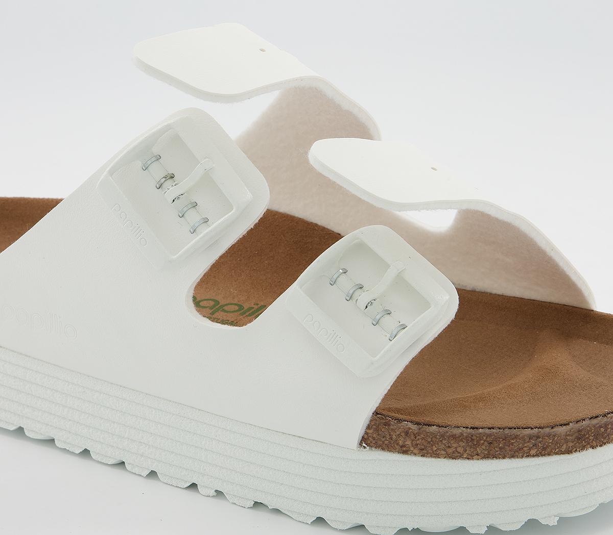 BIRKENSTOCKPapillio Arizona Platform Sandals BIRKENSTOCKPapillio Arizona Platform SandalsWhite Vegan