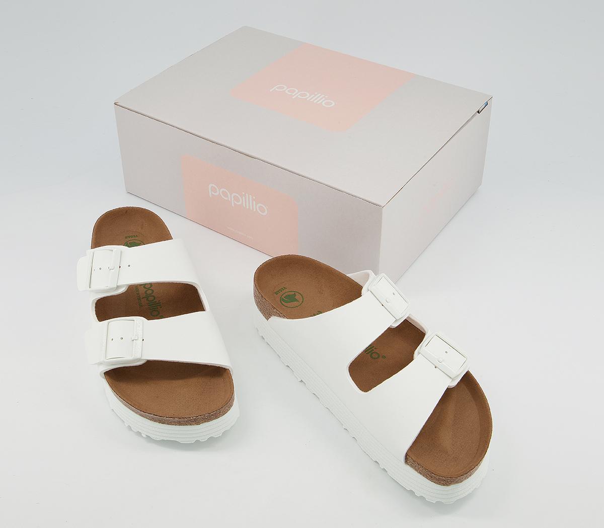 BIRKENSTOCKPapillio Arizona Platform SandalsWhite Vegan