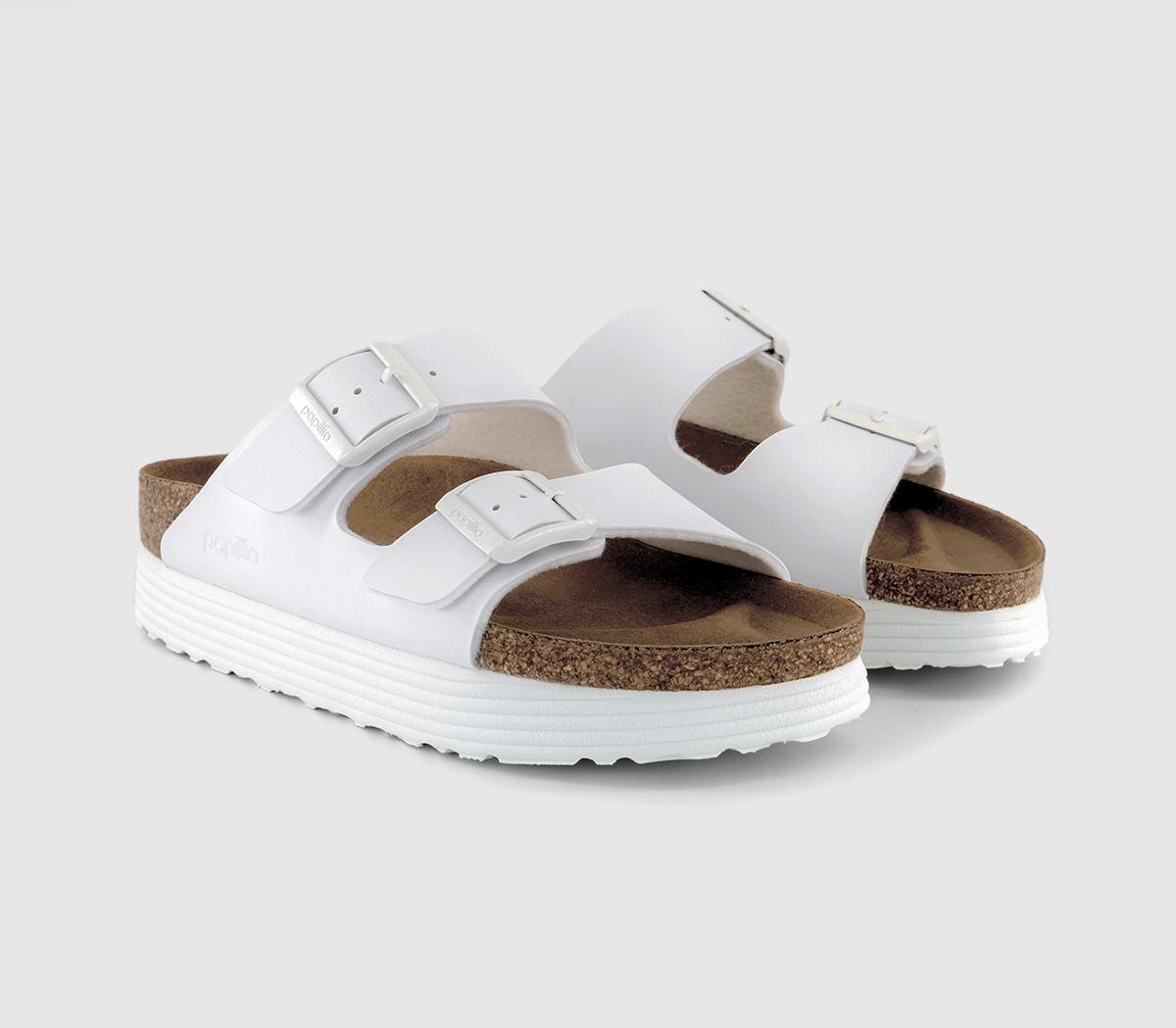 BIRKENSTOCKPapillio Arizona Platform Sandals BIRKENSTOCKPapillio Arizona Platform SandalsWhite Vegan
