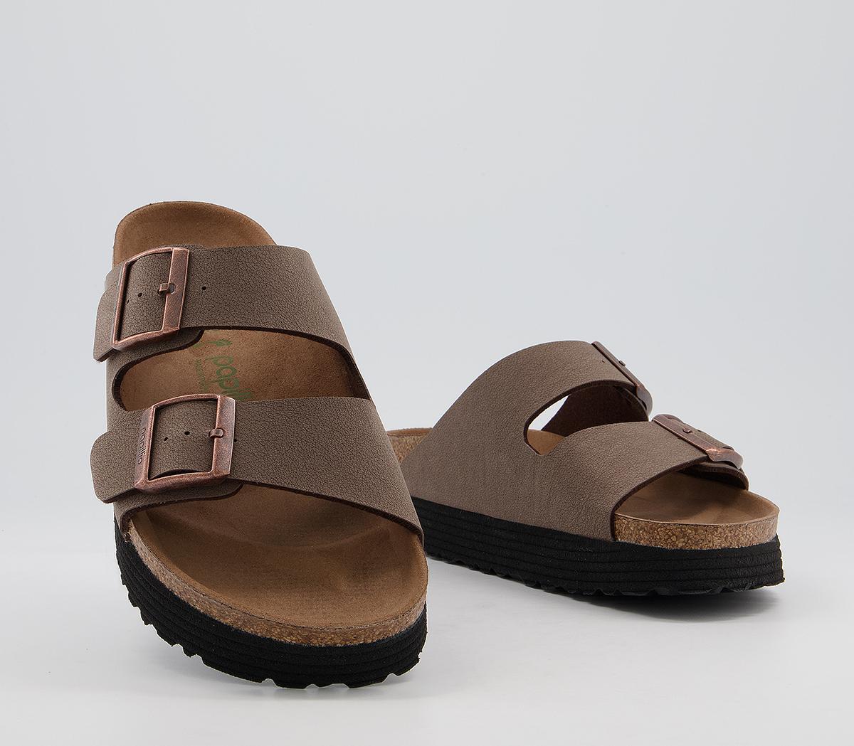BIRKENSTOCK Papillio Arizona Platform Sandals BIRKENSTOCK Papillio Arizona Platform Sandals Mocca Vegan