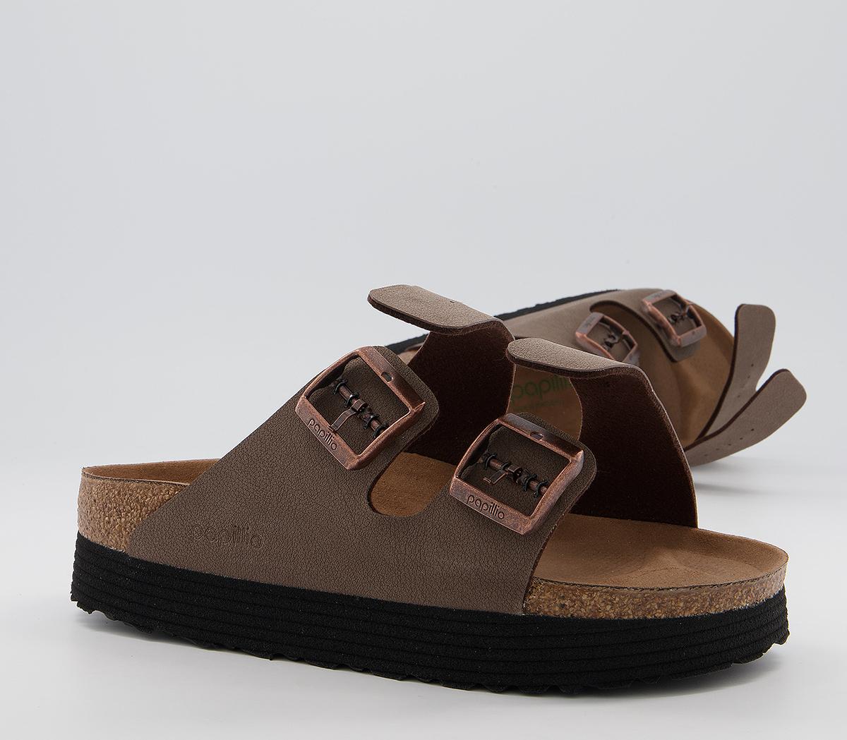 BIRKENSTOCK Papillio Arizona Platform Sandals BIRKENSTOCK Papillio Arizona Platform Sandals Mocca Vegan