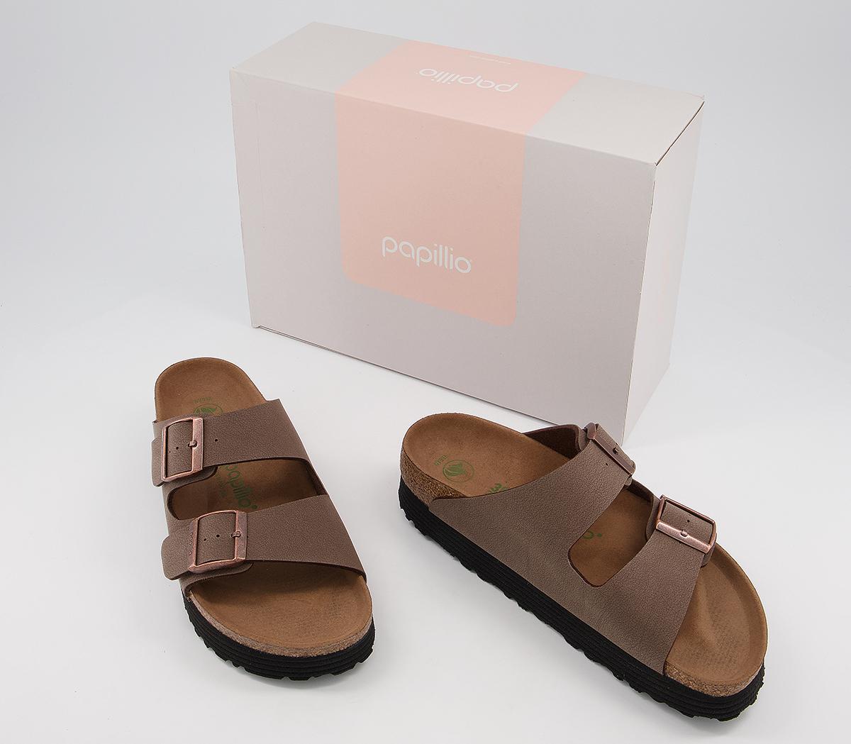 BIRKENSTOCK Papillio Arizona Platform Sandals BIRKENSTOCK Papillio Arizona Platform Sandals Mocca Vegan