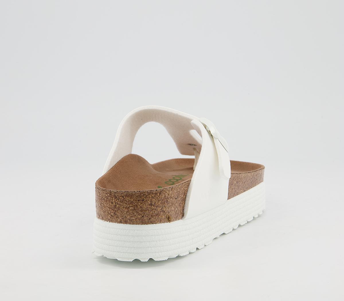 BIRKENSTOCK Papillio Gizeh Platform Sandals BIRKENSTOCK Papillio Gizeh Platform Sandals White Vegan