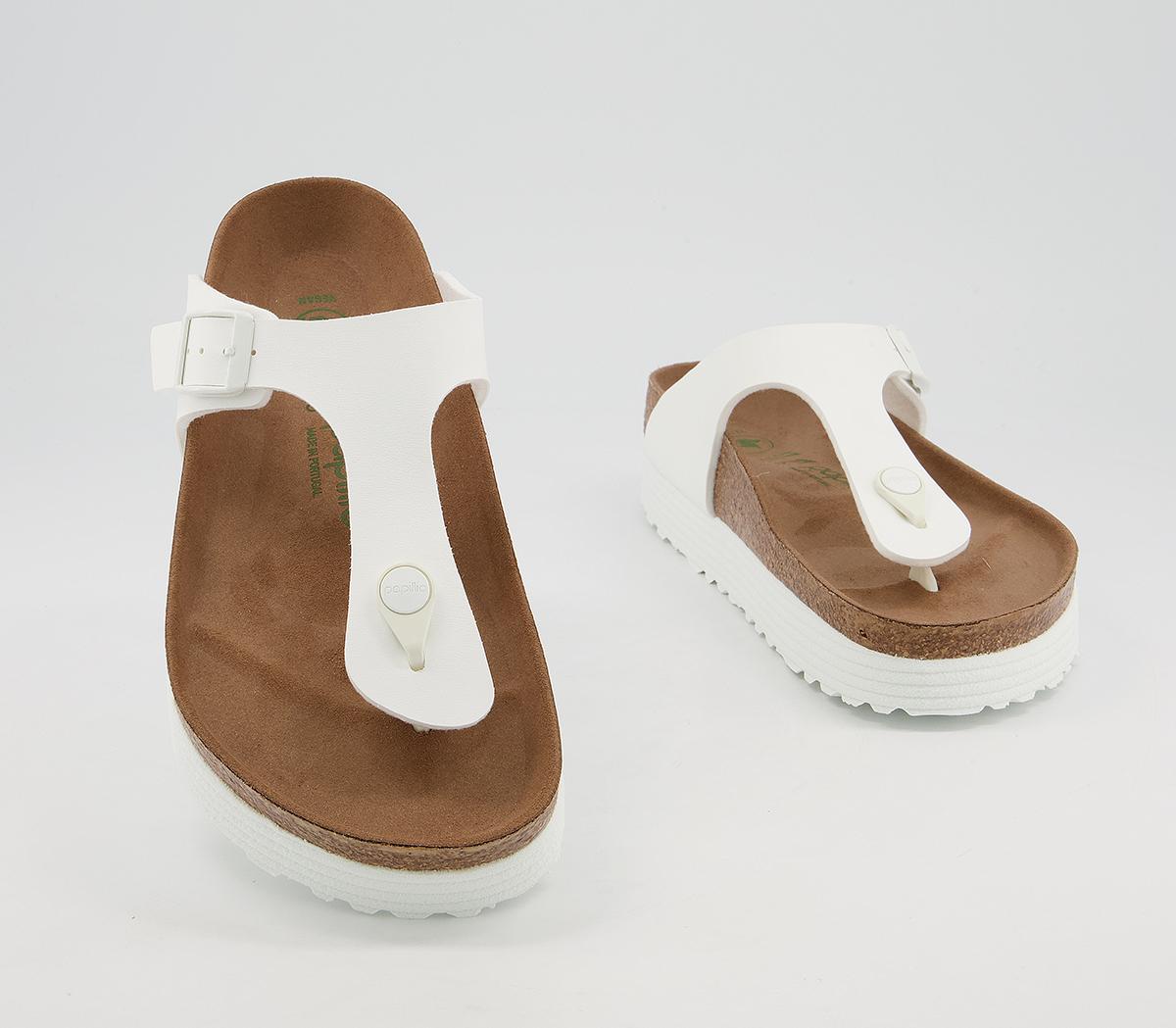 BIRKENSTOCK Papillio Gizeh Platform Sandals BIRKENSTOCK Papillio Gizeh Platform Sandals White Vegan