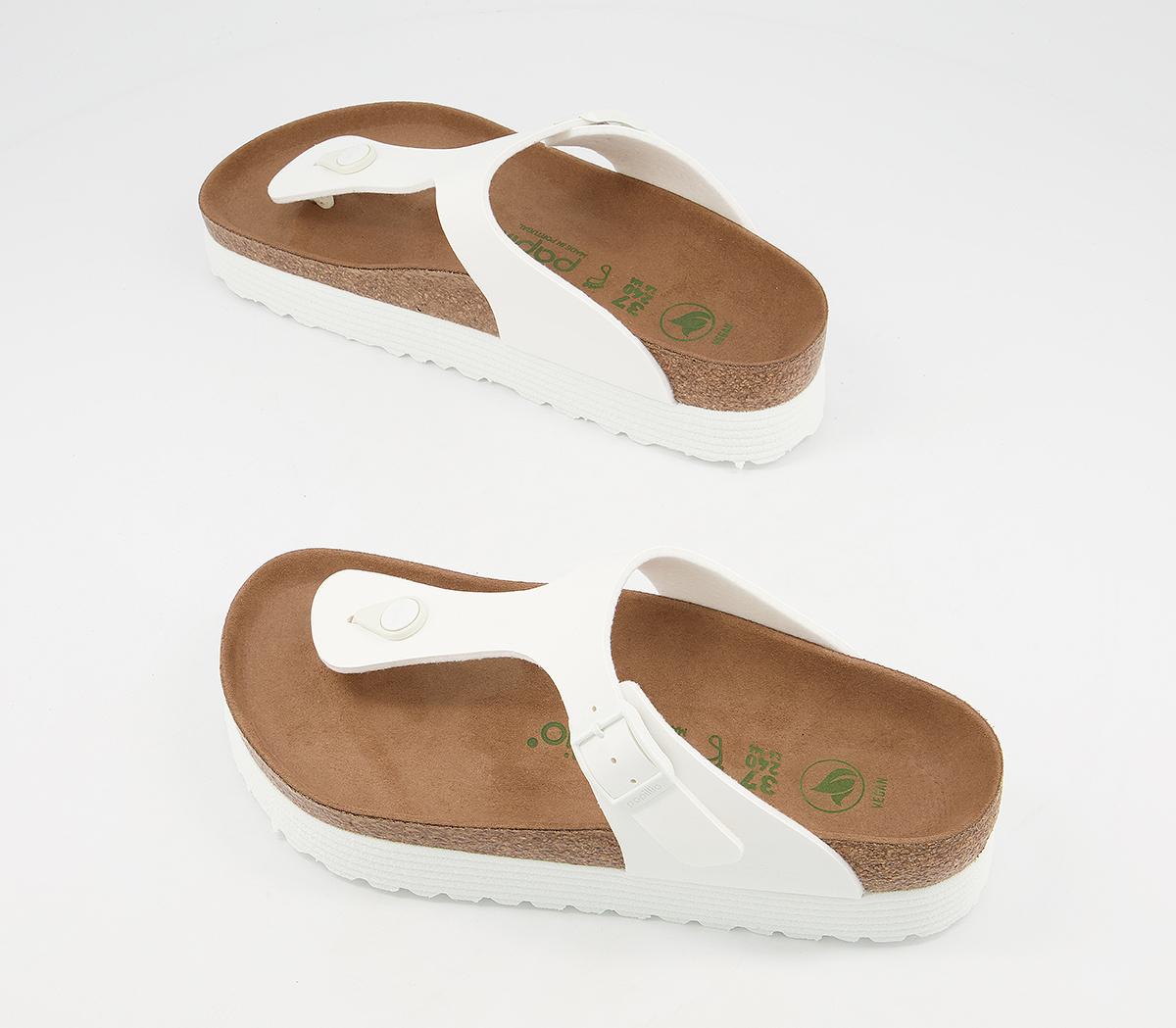 BIRKENSTOCK Papillio Gizeh Platform Sandals BIRKENSTOCK Papillio Gizeh Platform Sandals White Vegan