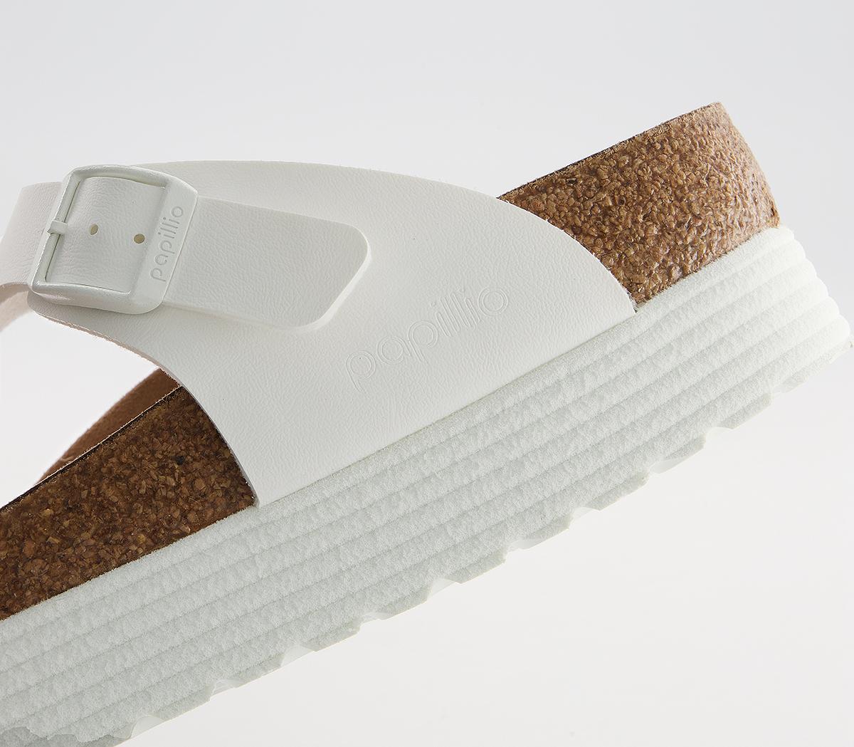 BIRKENSTOCK Papillio Gizeh Platform Sandals BIRKENSTOCK Papillio Gizeh Platform Sandals White Vegan