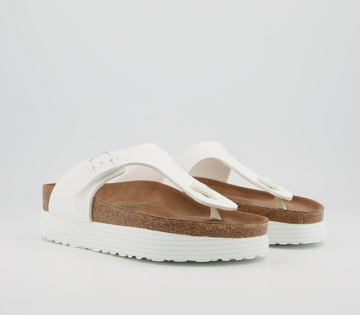 BIRKENSTOCKPapillio Gizeh Platform SandalsWhite Vegan
