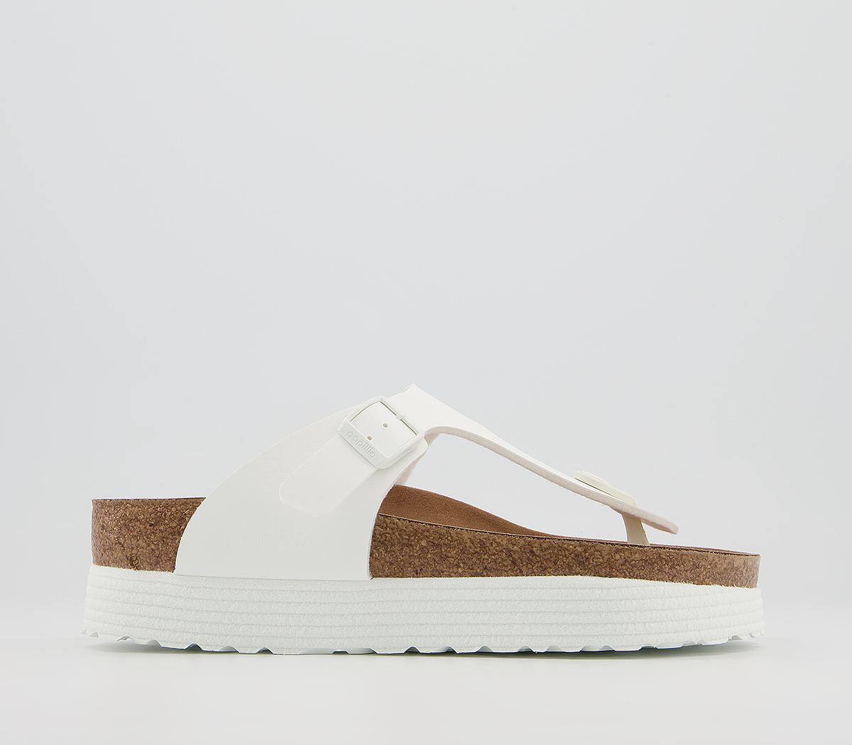 BIRKENSTOCK Papillio Gizeh Platform Sandals BIRKENSTOCK Papillio Gizeh Platform Sandals White Vegan