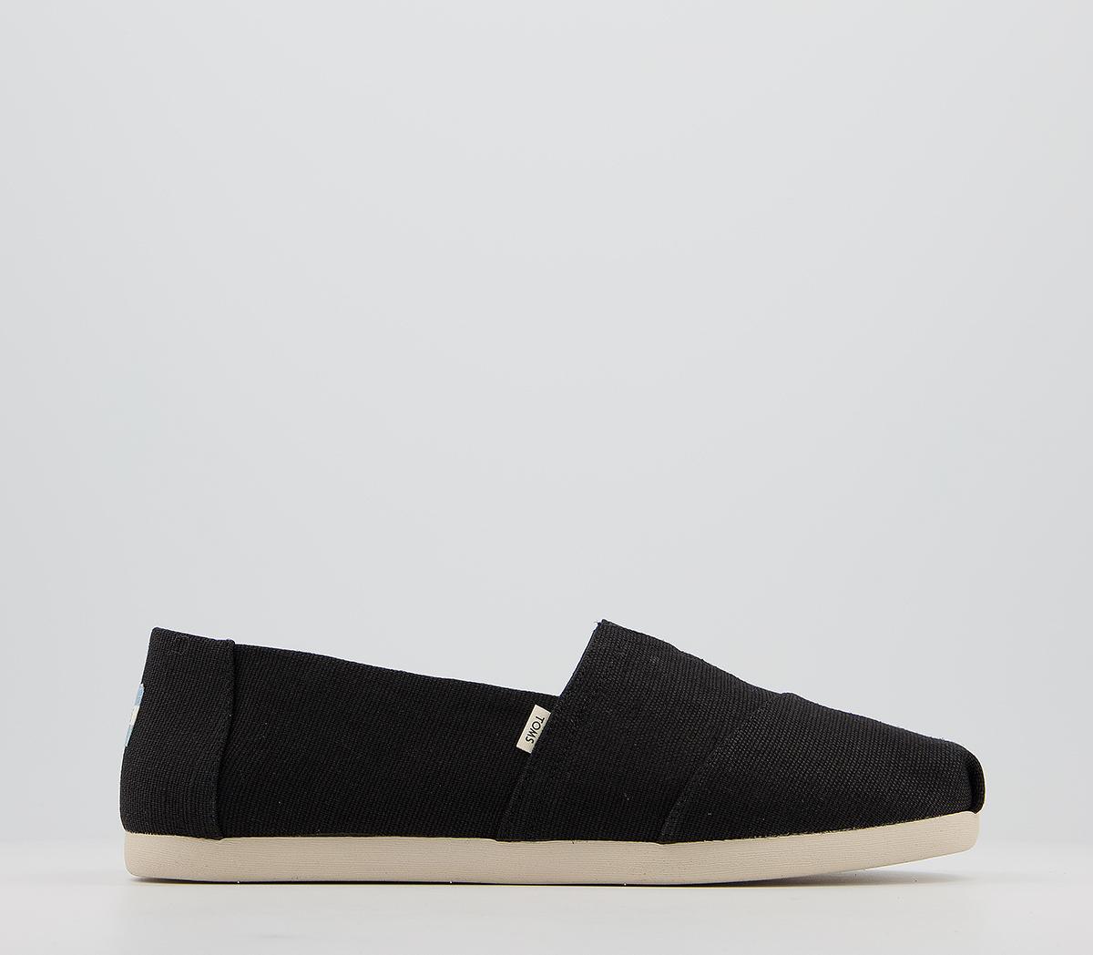 Toms black on on sale black heritage canvas