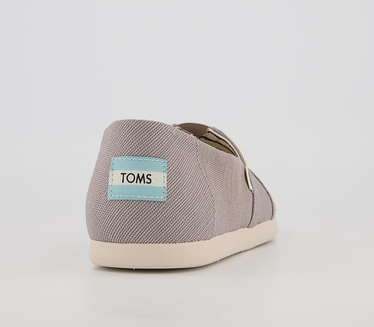 TOMS Toms Classic Alpargata Slip Ons TOMS Toms Classic Alpargata Slip Ons Morning Dove Heritage Canvas