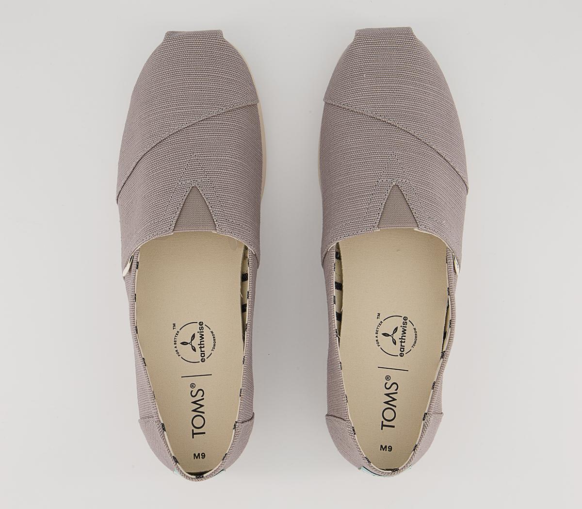 TOMS Toms Classic Alpargata Slip Ons TOMS Toms Classic Alpargata Slip Ons Morning Dove Heritage Canvas