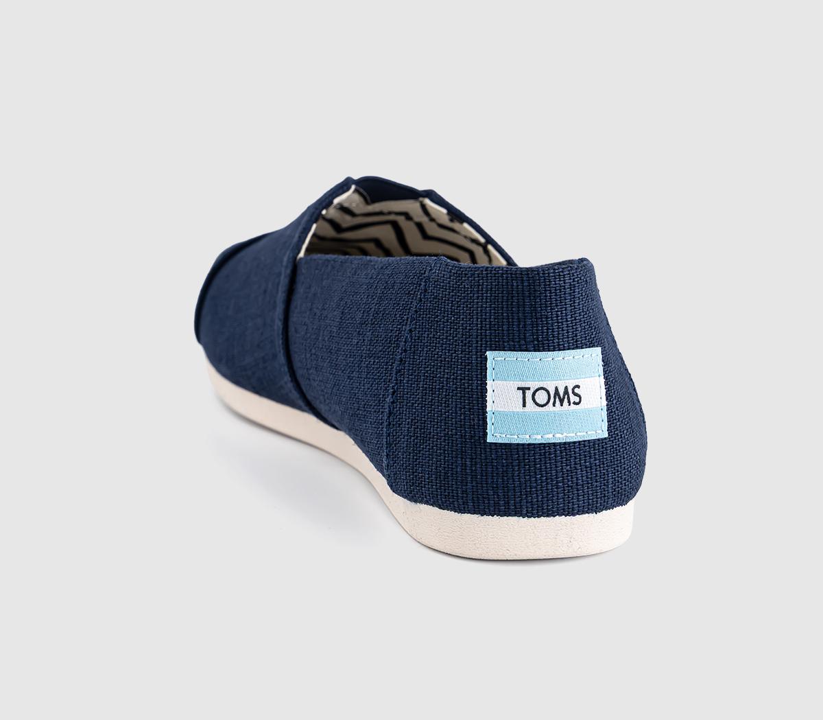 TOMSToms Classic Alpargata Slip OnsNavy Heritage Canvas