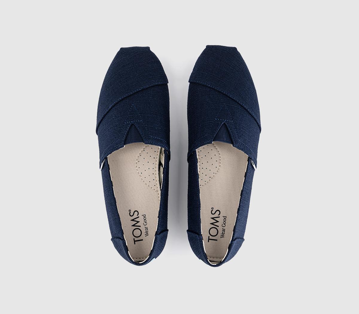 TOMSToms Classic Alpargata Slip OnsNavy Heritage Canvas