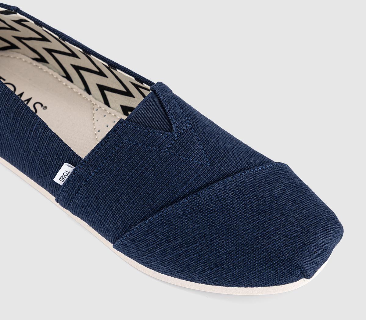 TOMSToms Classic Alpargata Slip OnsNavy Heritage Canvas