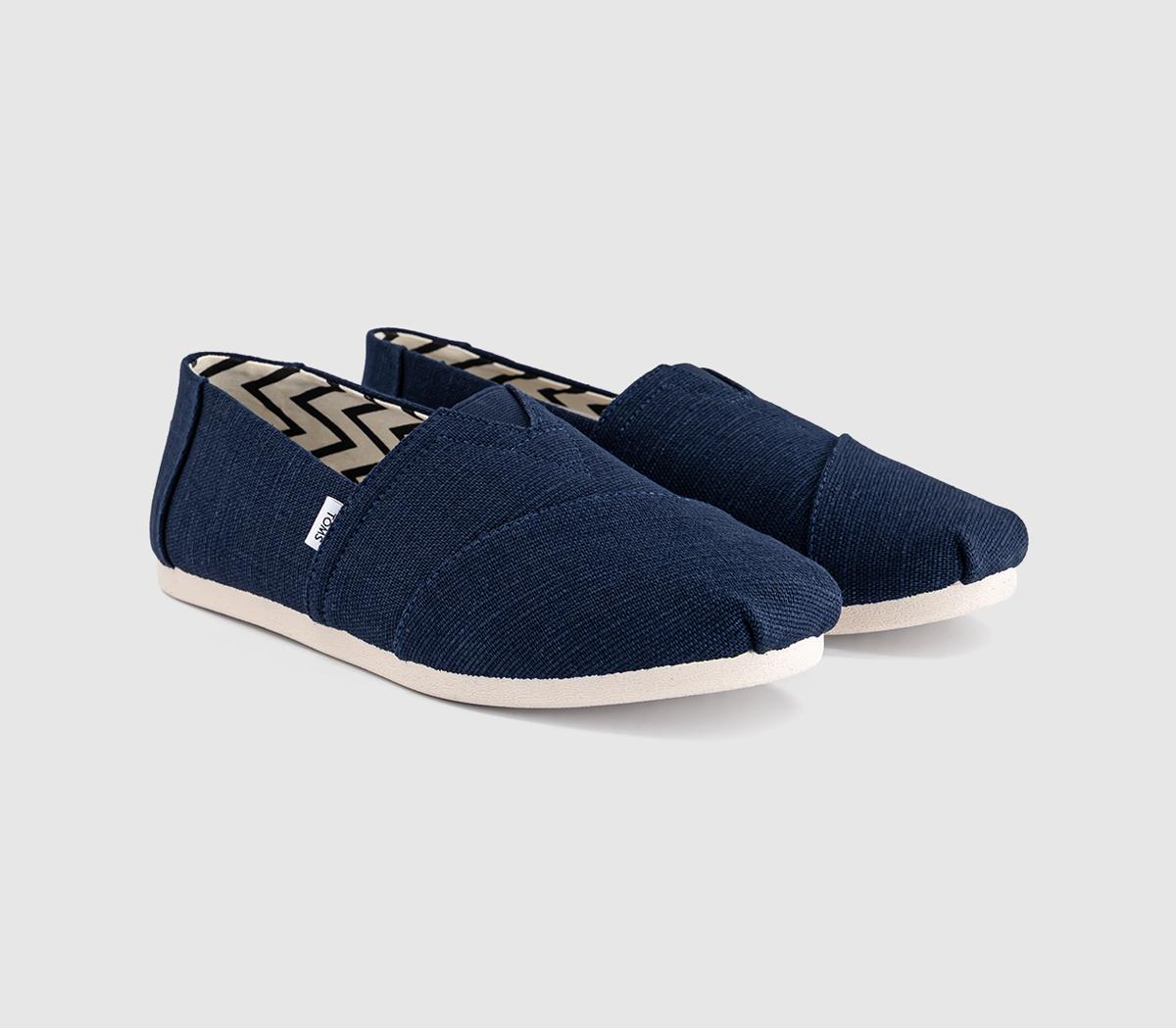TOMSToms Classic Alpargata Slip OnsNavy Heritage Canvas