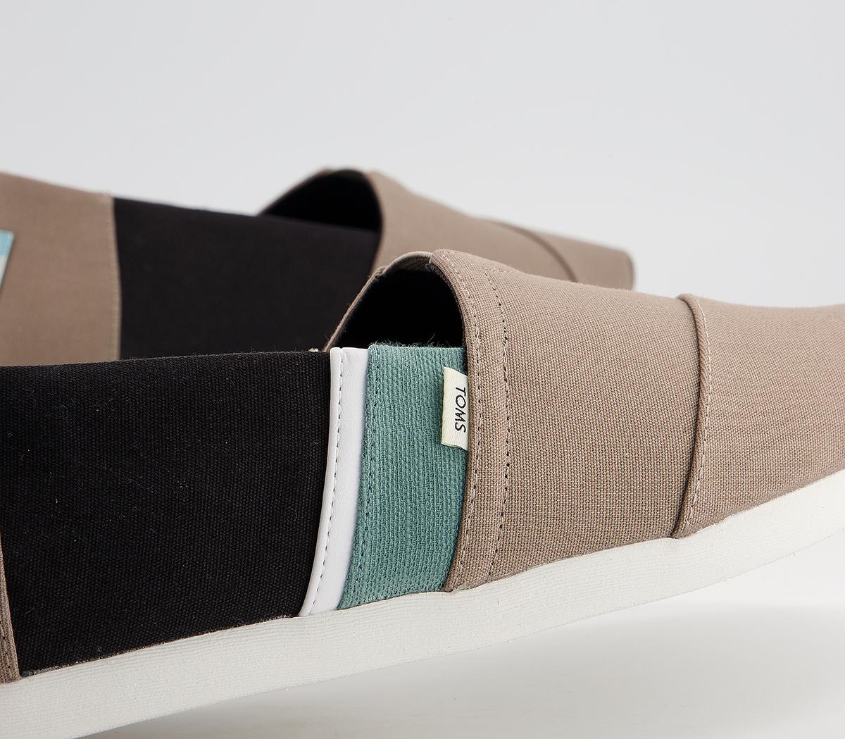 TOMS Toms Classic Alpargata Espadrilles TOMS Toms Classic Alpargata Espadrilles Desert Taupe Color Bloack