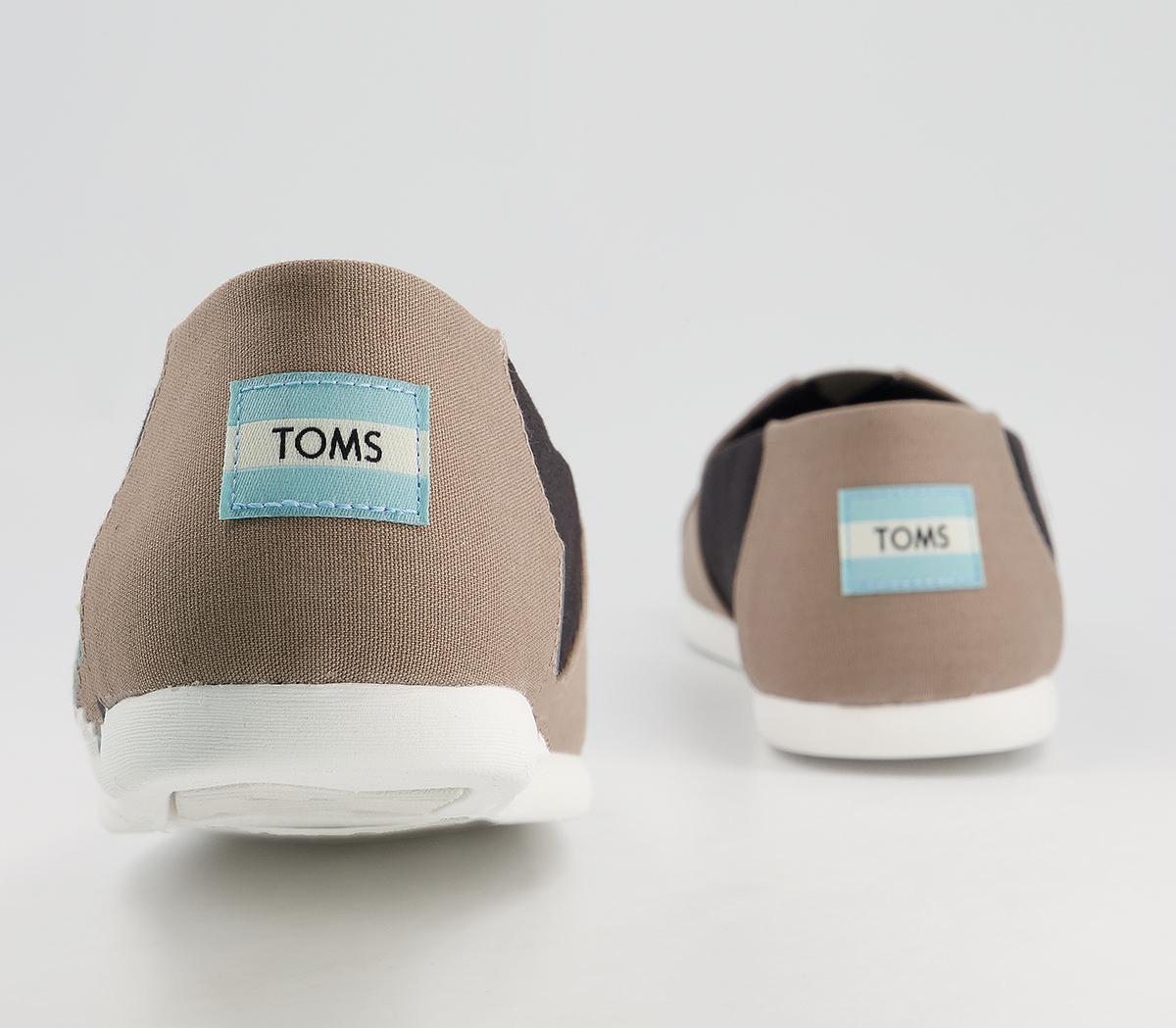 TOMS Toms Classic Alpargata Espadrilles TOMS Toms Classic Alpargata Espadrilles Desert Taupe Color Bloack