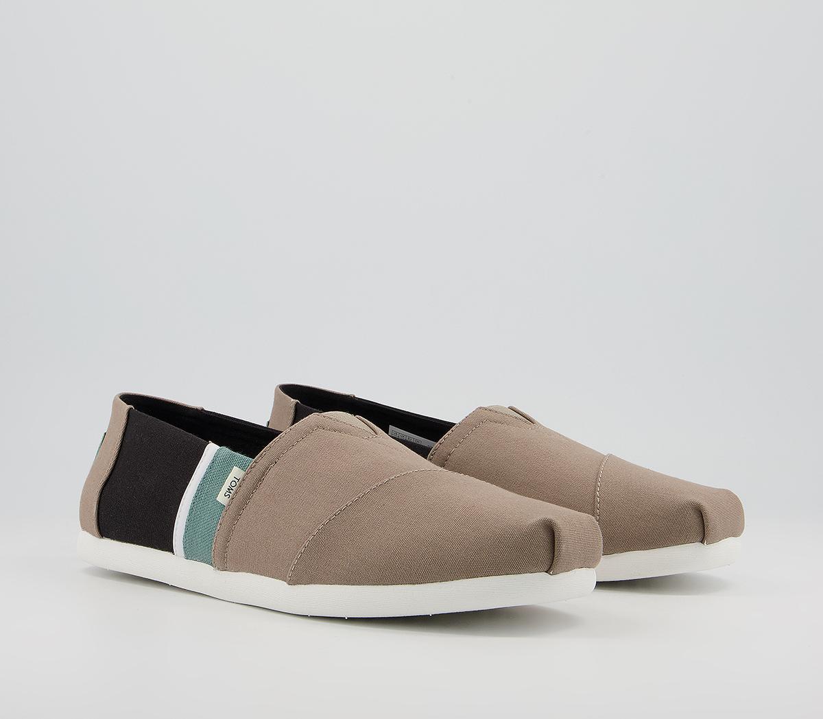 TOMS Toms Classic Alpargata Espadrilles TOMS Toms Classic Alpargata Espadrilles Desert Taupe Color Bloack