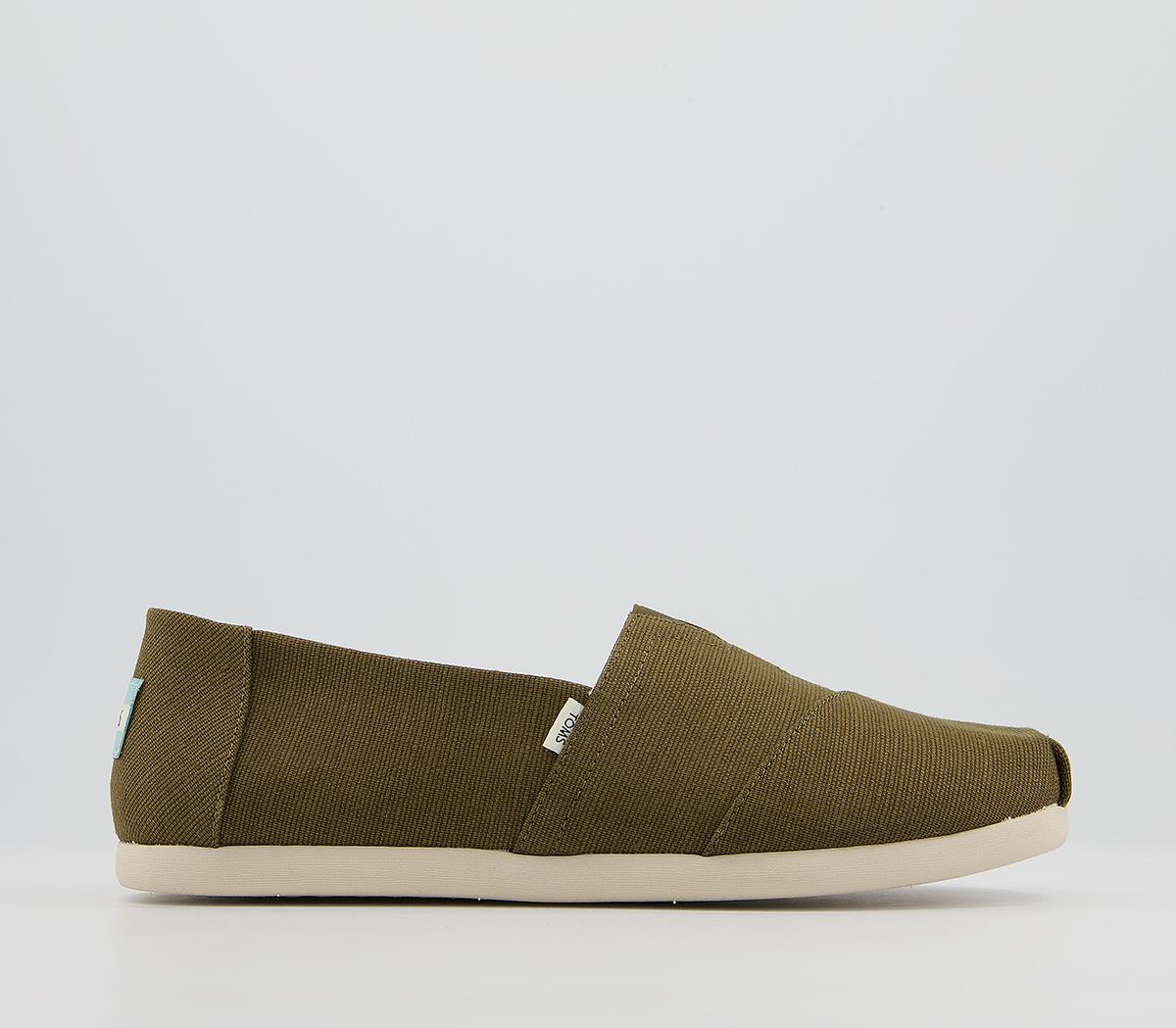 Olive green hot sale toms shoes