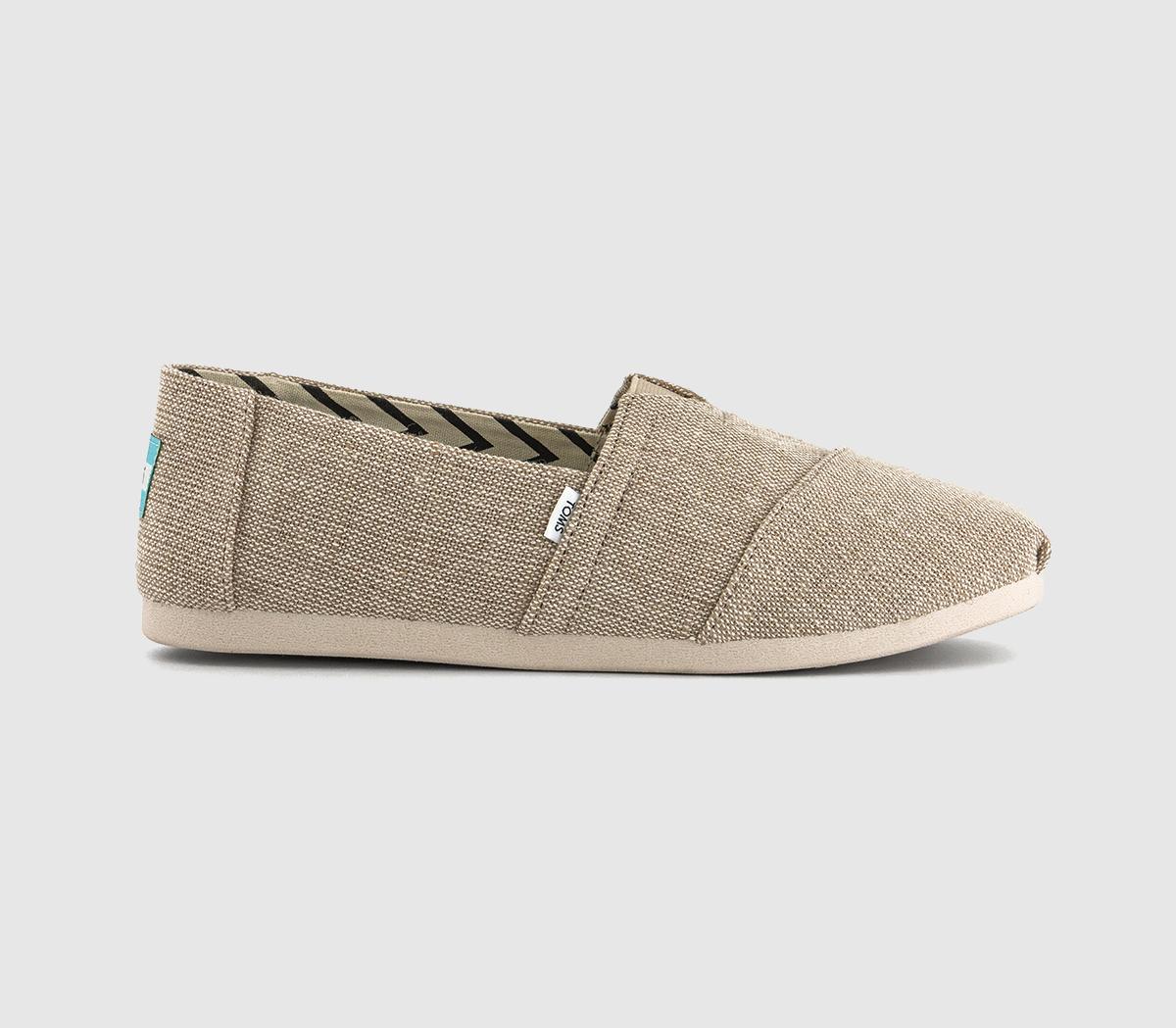 TOMS Mens Classic Alpargata Shoes M Natural, 10