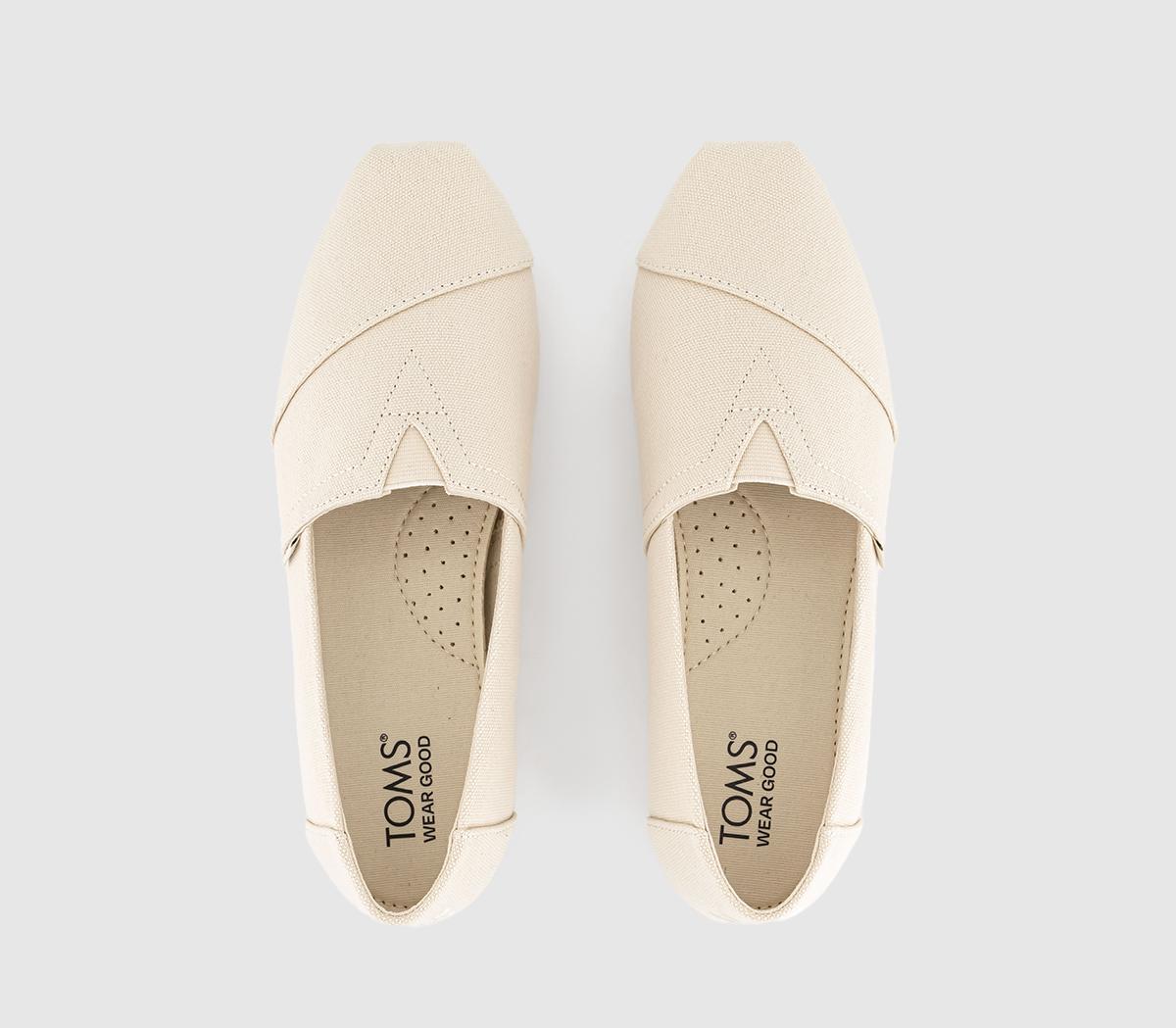 TOMSToms Classic Alpargata Slip Ons TOMSToms Classic Alpargata Slip OnsIvory Recycled Cotton Canvas