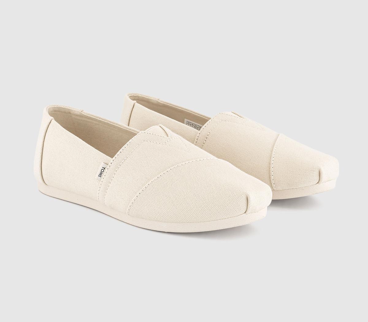 TOMSToms Classic Alpargata Slip Ons TOMSToms Classic Alpargata Slip OnsIvory Recycled Cotton Canvas