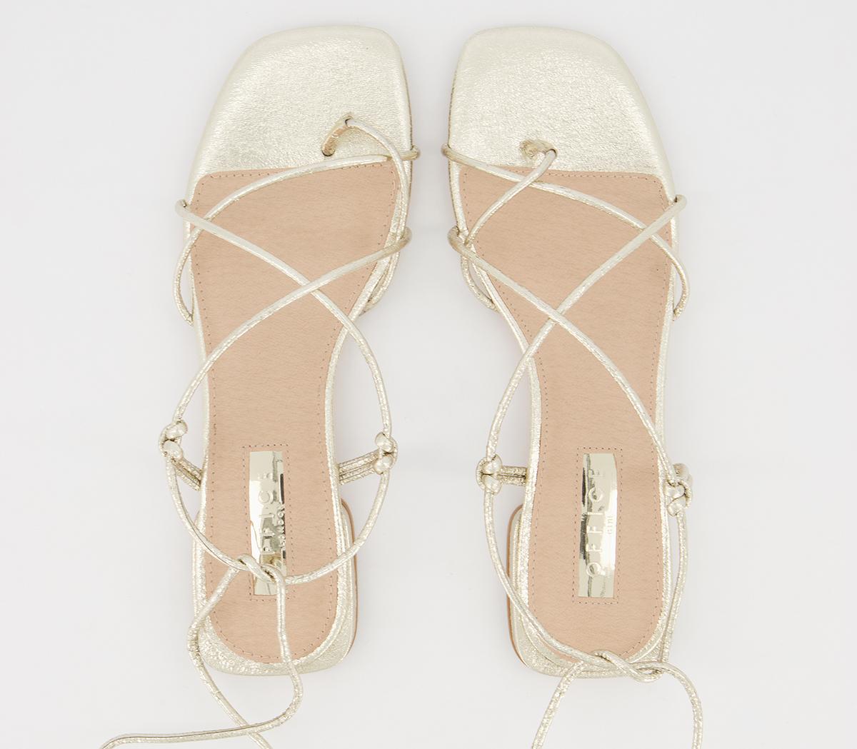 OFFICESerafina Tie SandalsGold