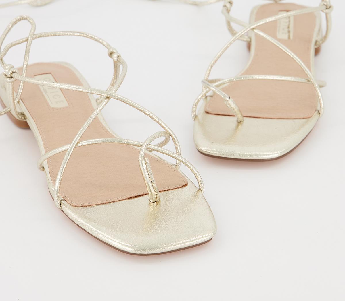 OFFICESerafina Tie SandalsGold