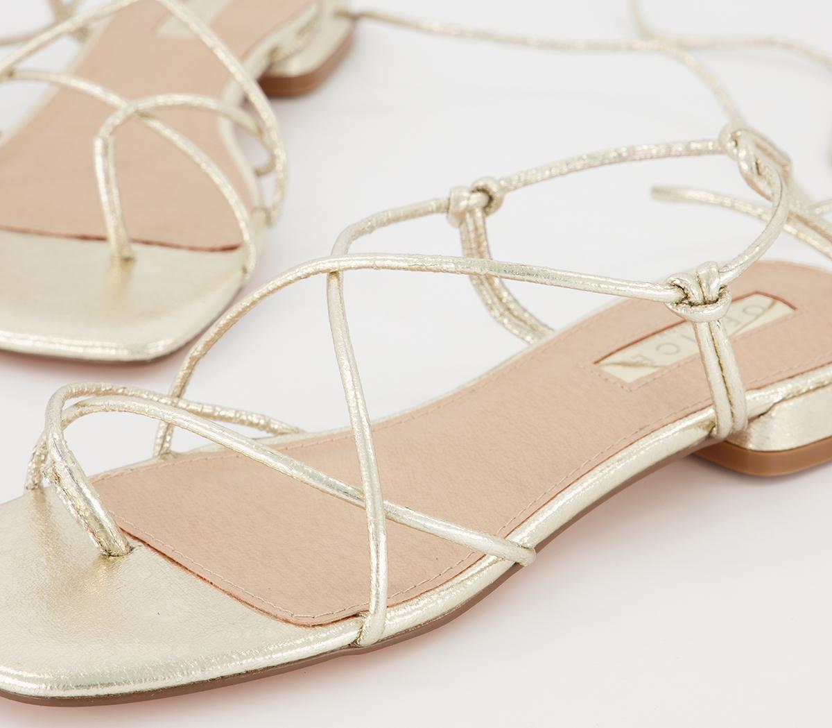 OFFICESerafina Tie SandalsGold