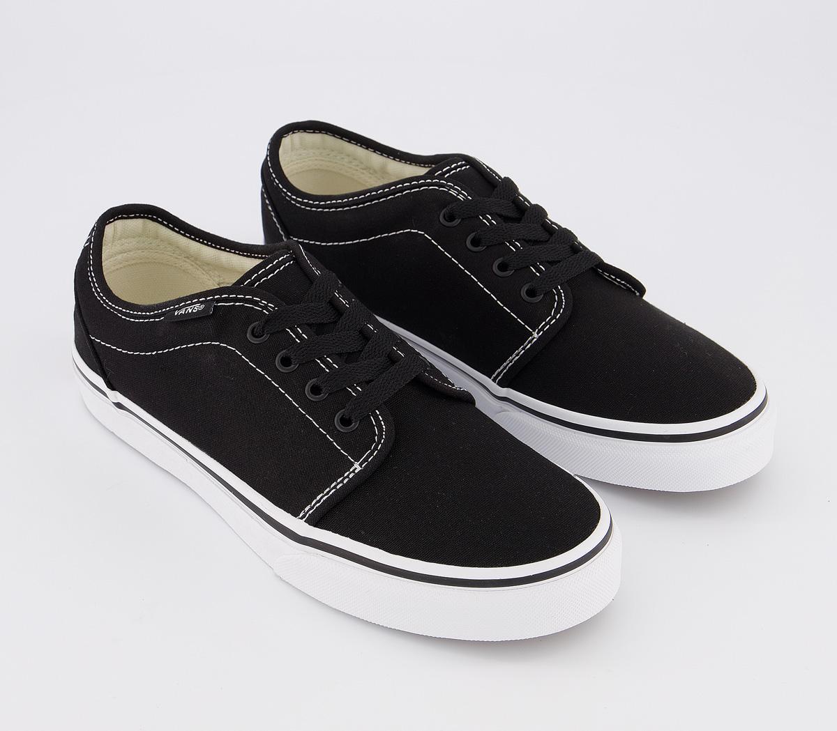 Vans 106 Vulcanized Jnr Black True White Women's Trainers