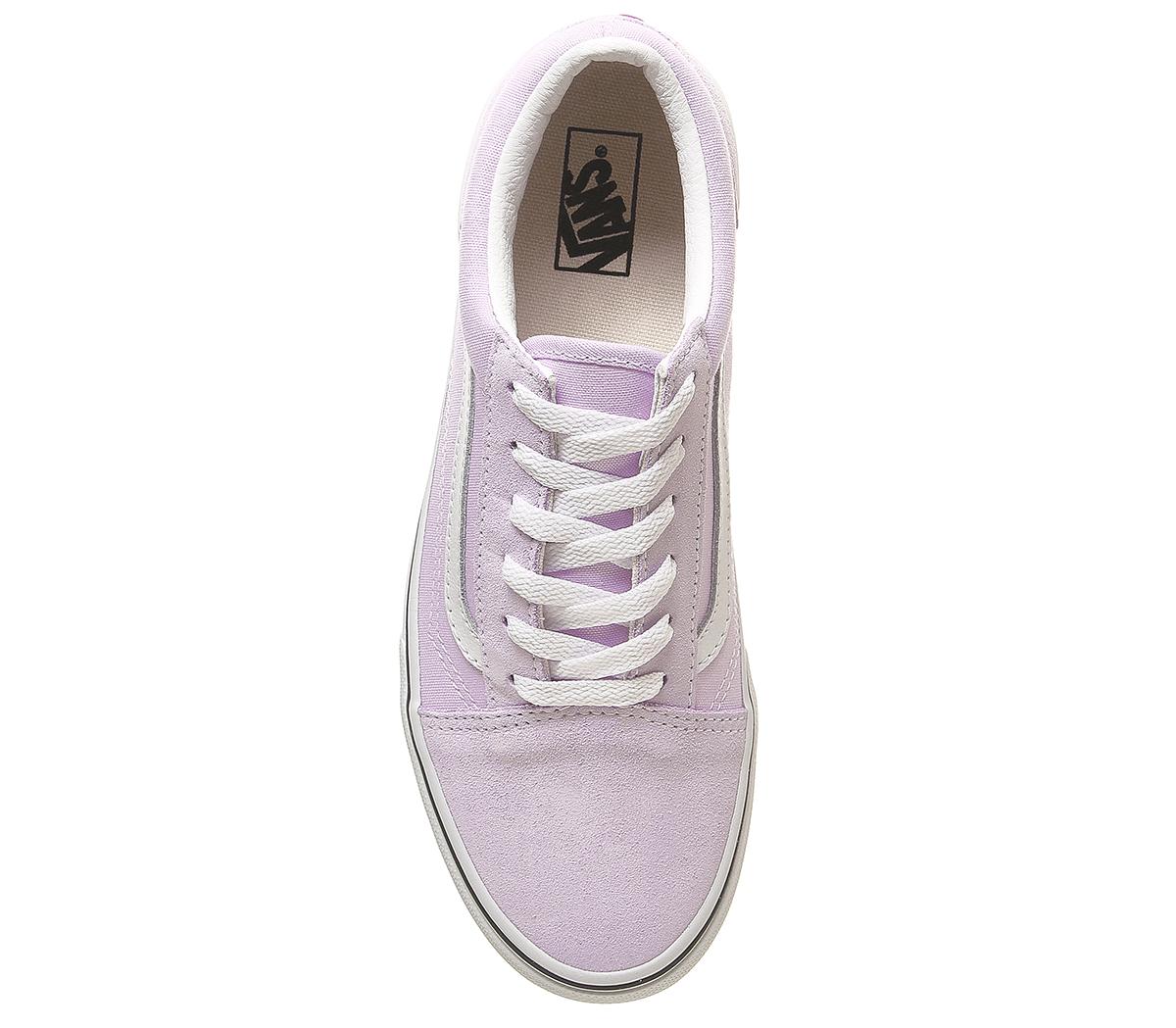 VansOld Skool Jnr TrainersLilac Snow True White