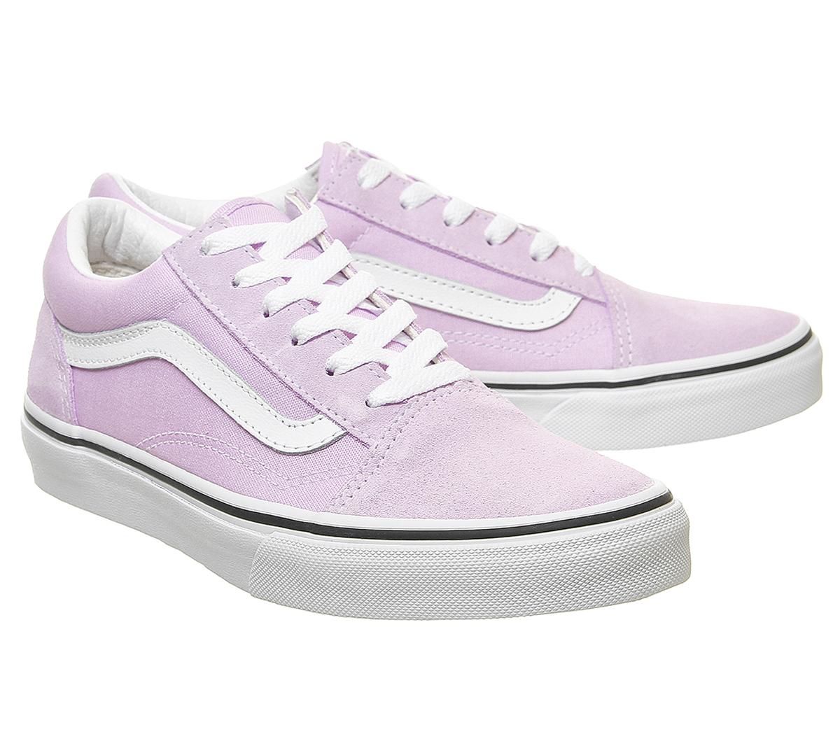 VansOld Skool Jnr TrainersLilac Snow True White