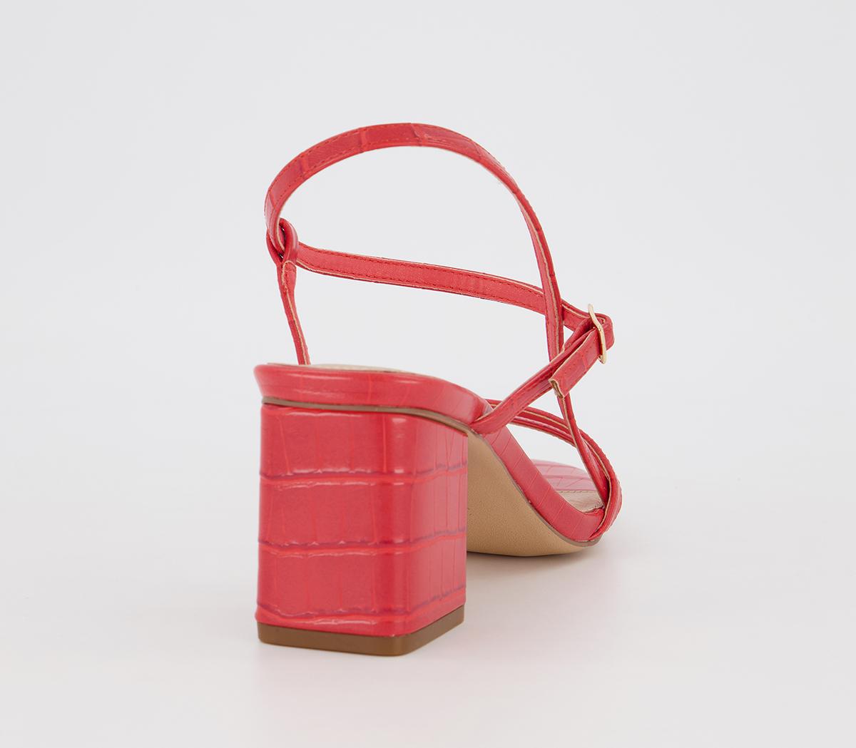 OFFICEMerry- Strappy Block SandalCoral Croc