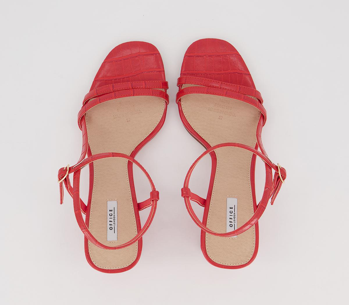 OFFICEMerry- Strappy Block SandalCoral Croc