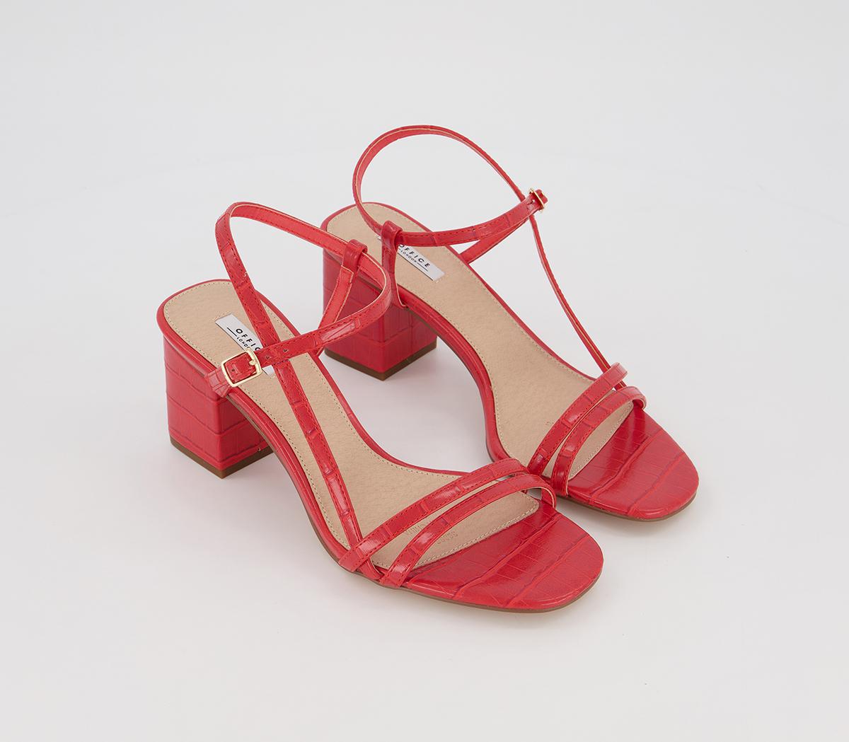 OFFICEMerry- Strappy Block SandalCoral Croc