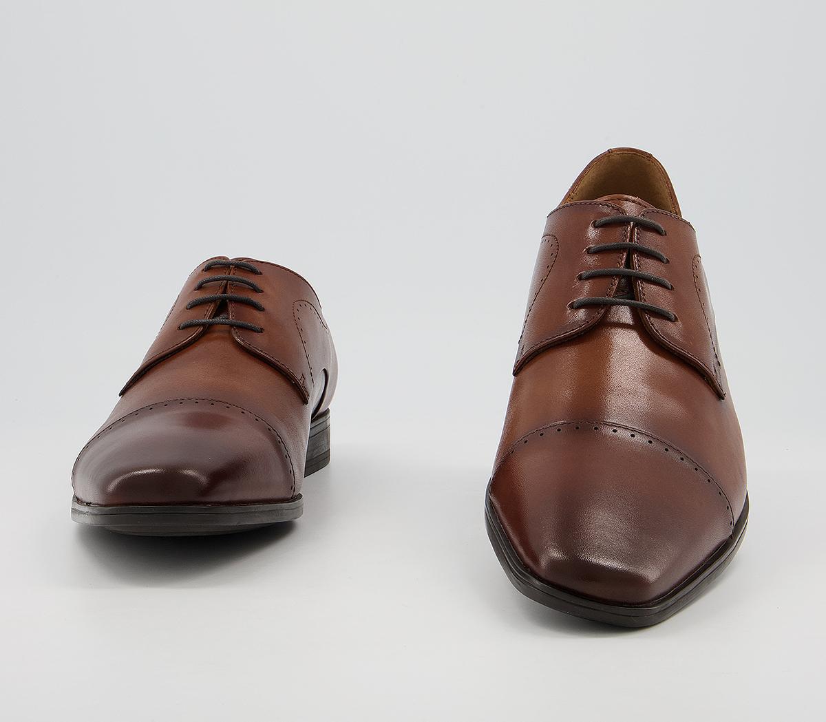 Office Memoir Toe Cap Derby Shoes Office Memoir Toe Cap Derby Shoes Tan Leather