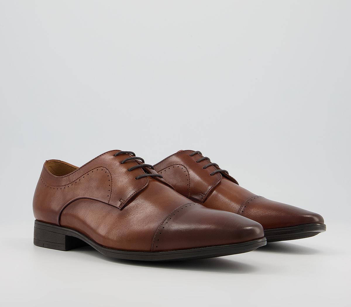 Office Memoir Toe Cap Derby Shoes Office Memoir Toe Cap Derby Shoes Tan Leather
