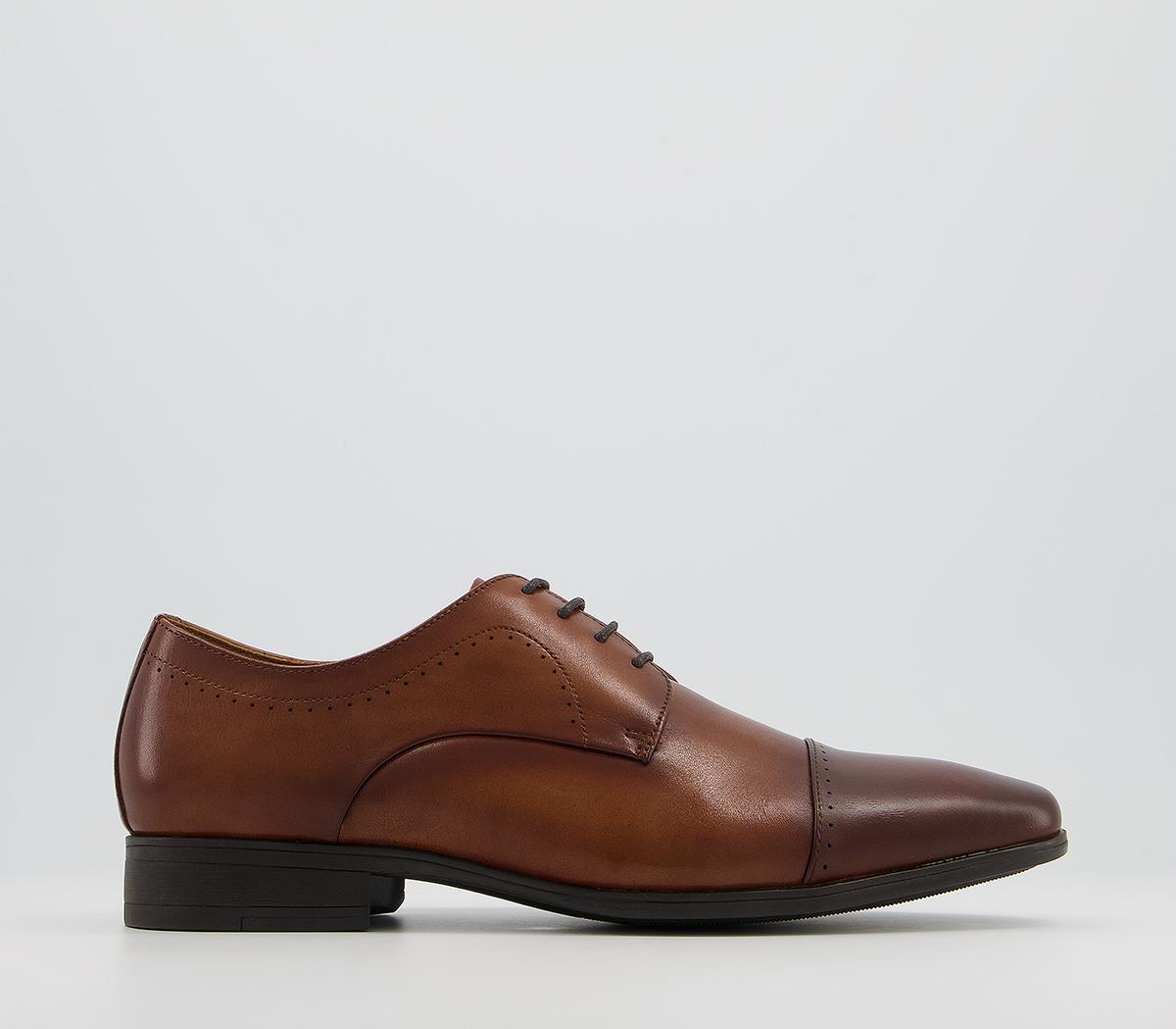 OfficeMemoir Toe Cap Derby Shoes OfficeMemoir Toe Cap Derby ShoesTan Leather