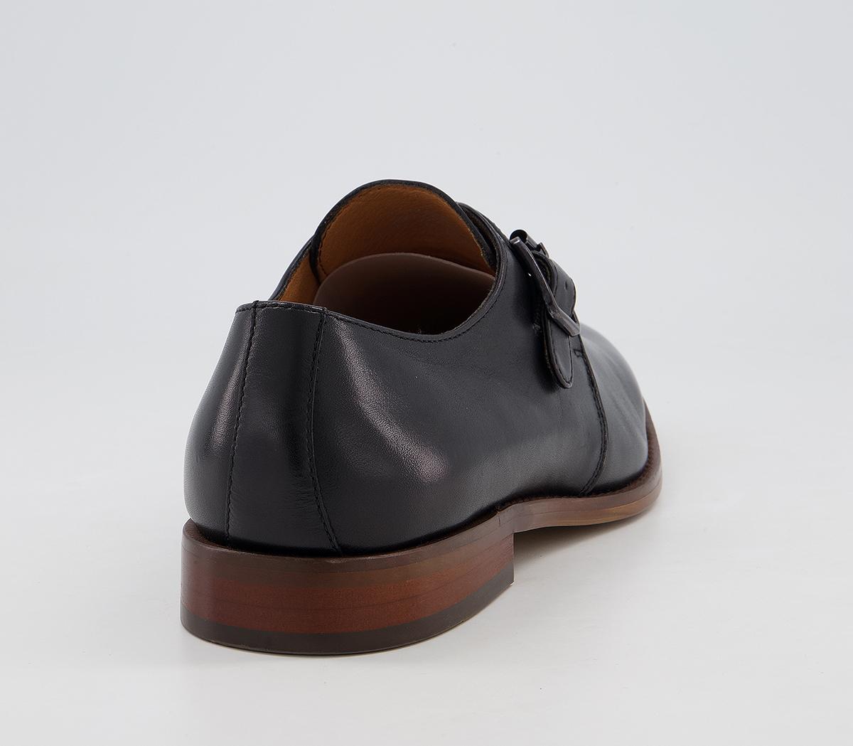 OFFICEMaster Single Strap Monk ShoesBlack Leather